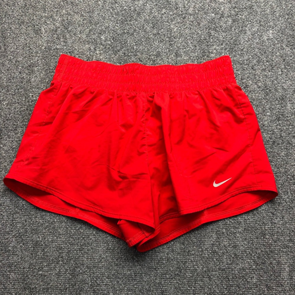 Nike Dri-FIT Women Red Running Shorts Athletic Gym Medium